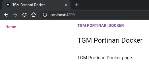 TGM Portinari Docker page